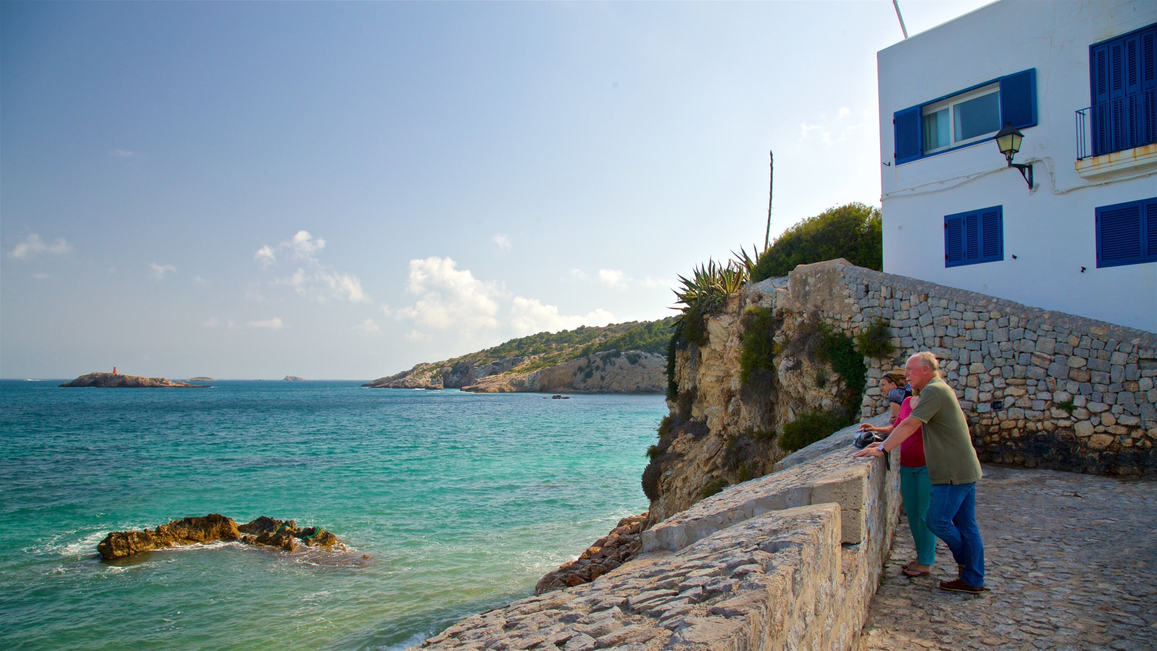 Sa Penya which includes general coastal views and a sunset as well as a couple