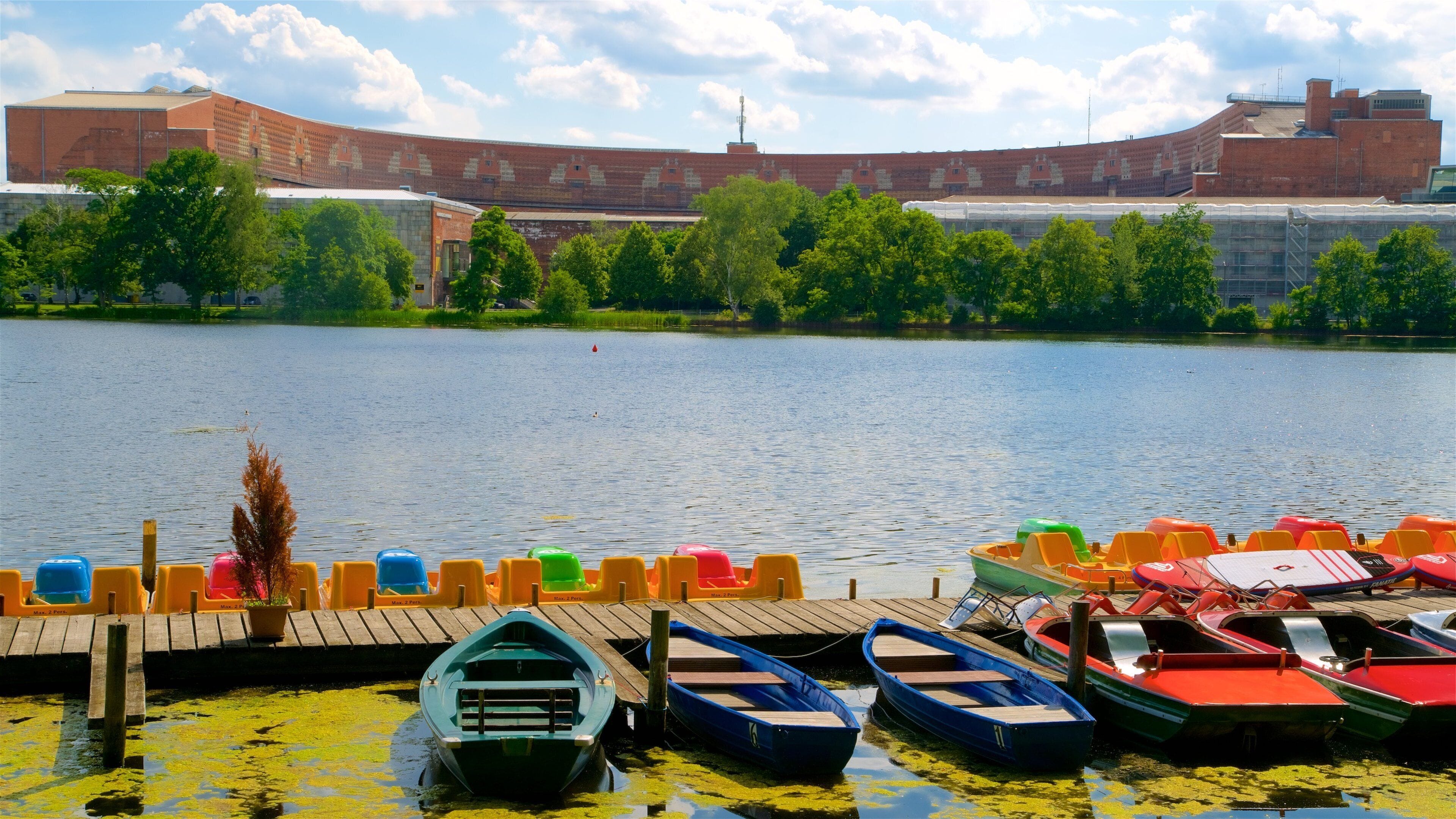 Reichsparteitagsgebaude featuring a lake or waterhole
