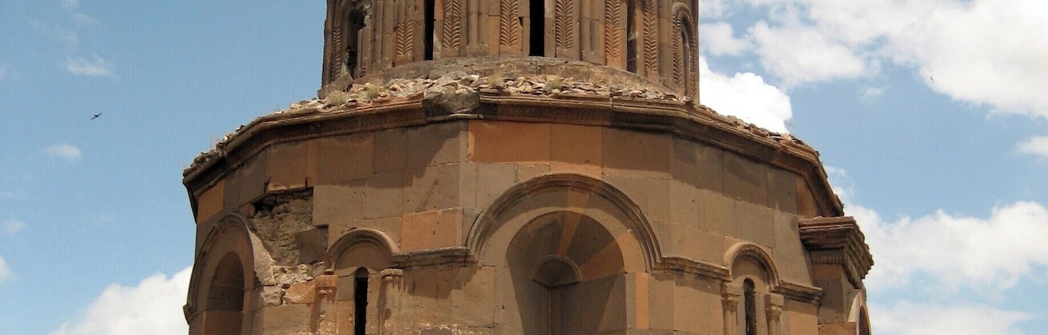 Georgian church on the plains of Ani. This could very well be the one that was half-destroyed by a lightning strike in 1957. Imagine surviving for centuries then being struck! #Architecture