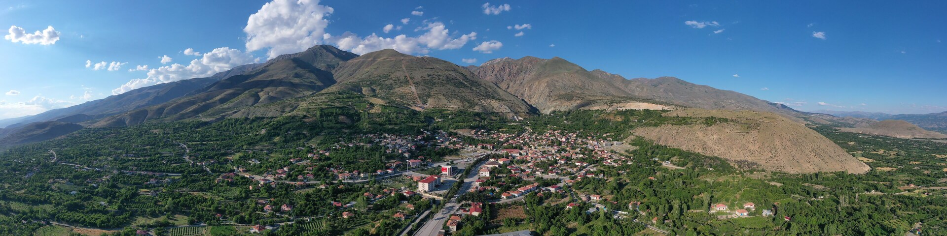 Erzincan Province, famous for its fruits, Üzümlü District city center
