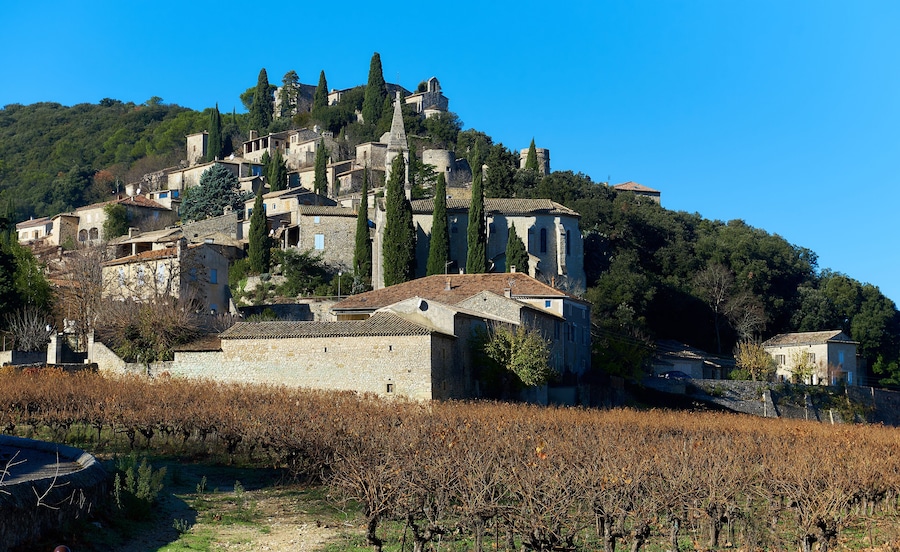 La Roque-sur-Ceze village in France