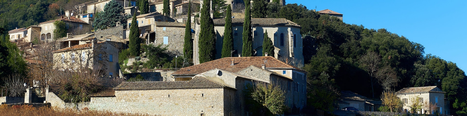 La Roque-sur-Ceze village in France