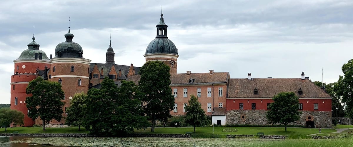 Gripsholm Castle is a castle in Mariefred, Södermanland, Sweden. It is located by lake MÀlaren in south central Sweden, in the municipality of StrÀngnÀs, about 60 km west of Stockholm. Since Gustav Vasa, Gripsholm has belonged to the Swedish Royal Family and was used as one of their residences until the 18th-century. It is now a museum, but it is still considered to be a palace at the disposal of the King and as such it is part of the Crown palaces in Sweden.