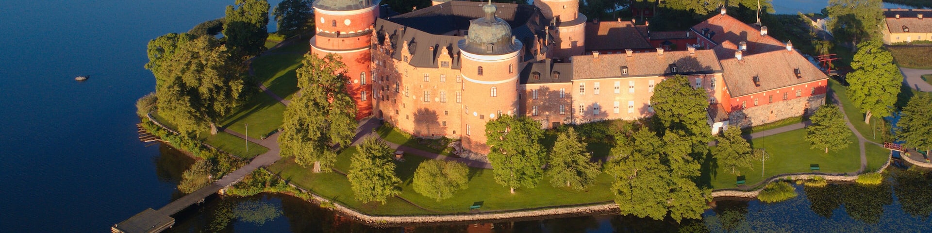 Aerial view of Gripsholm castle
