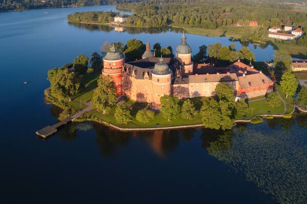 Aerial view of Gripsholm castle