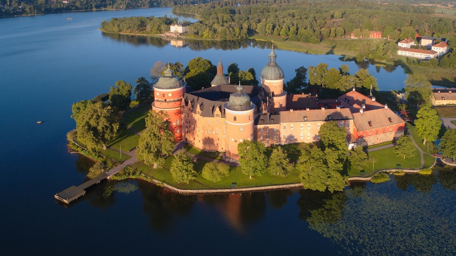 Aerial view of Gripsholm castle