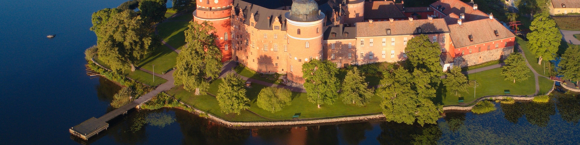 Aerial view of Gripsholm castle