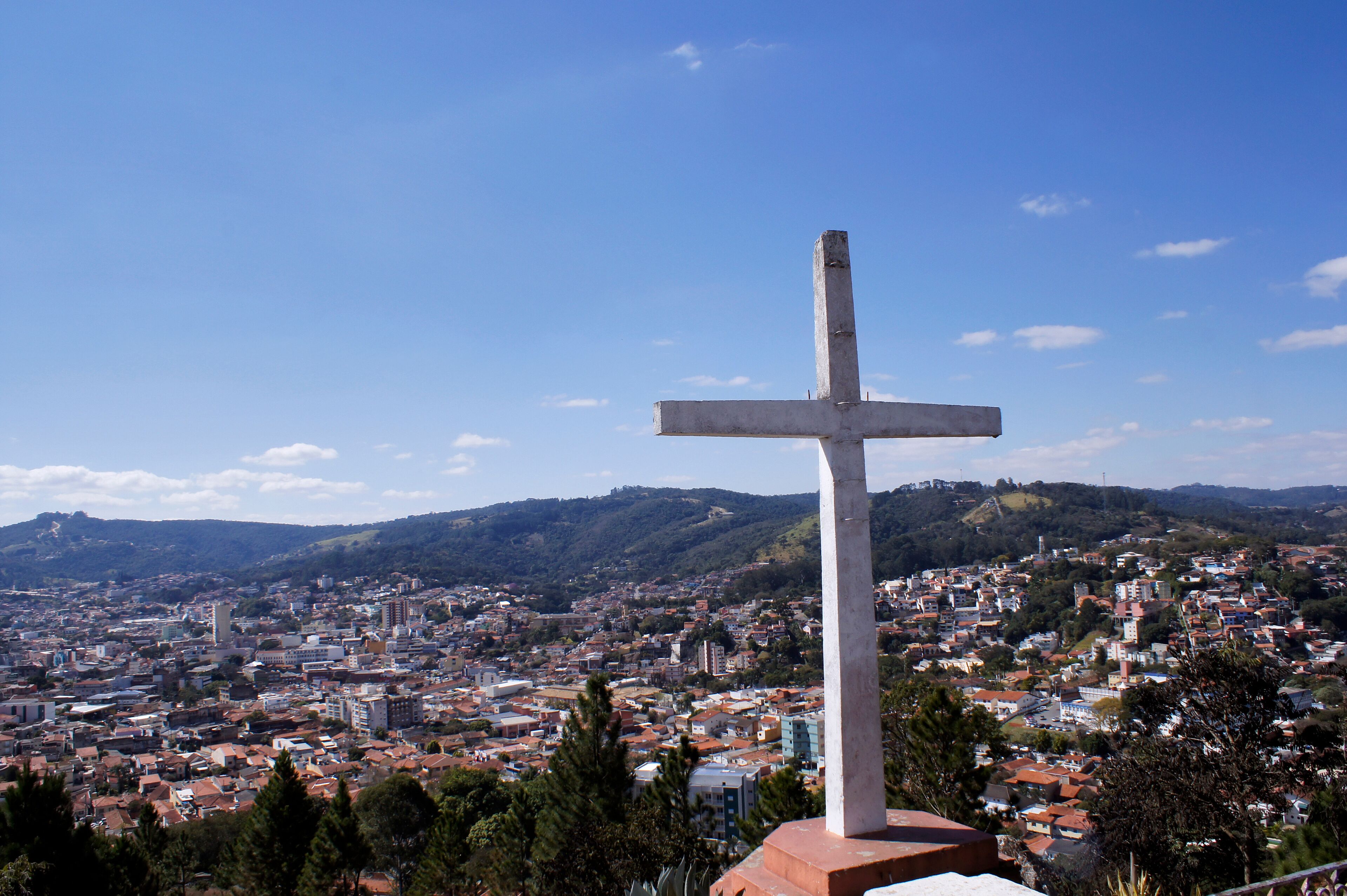 Landscape of São Roque in São Paulo from the "Morro do Cruzeiro".