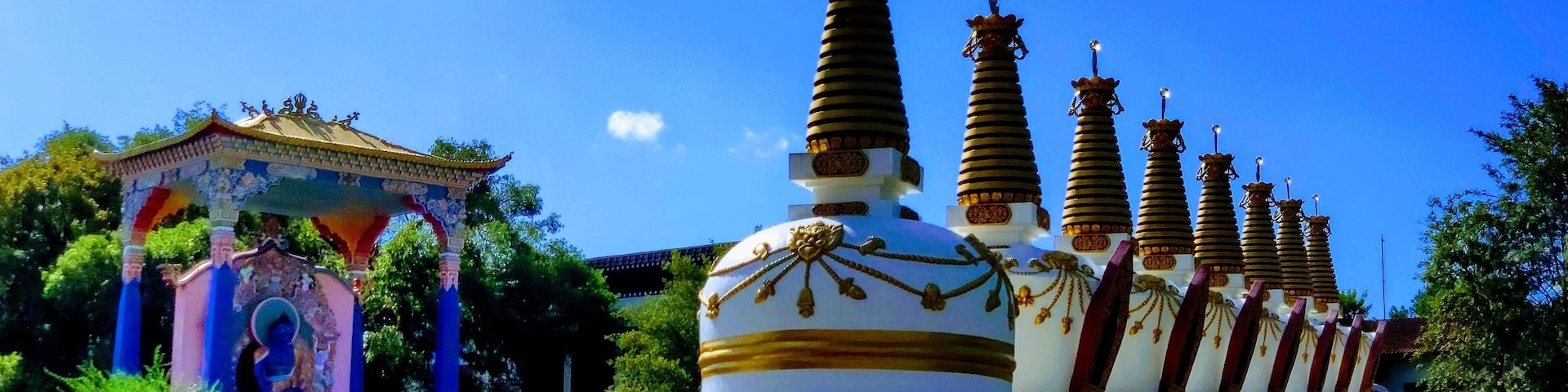 Buddhist temple Chagdud Gonpa Khadro Ling at Tres Coroas, Rio Grande do Sul, Brazil.