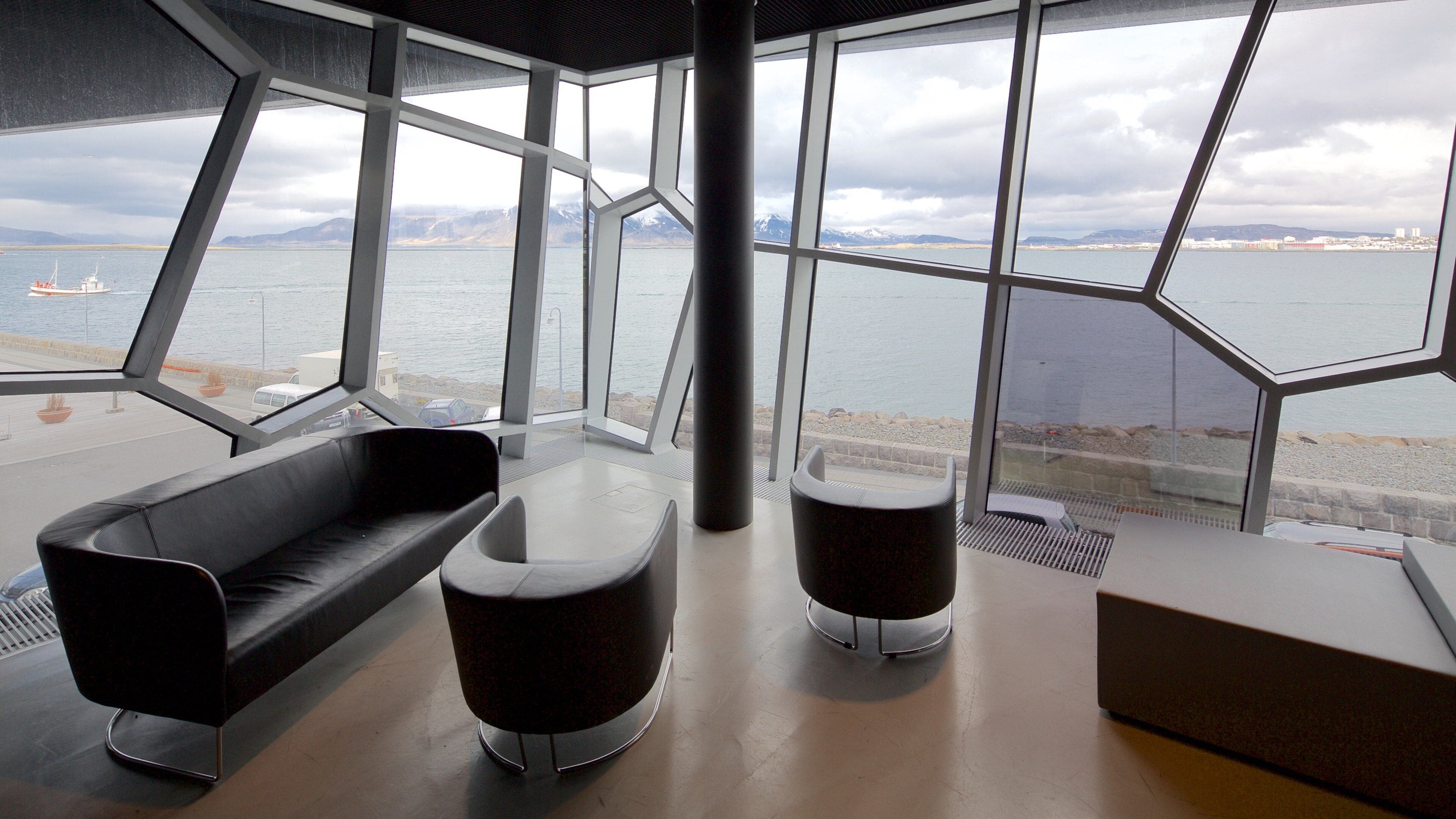 Harpa which includes interior views and modern architecture