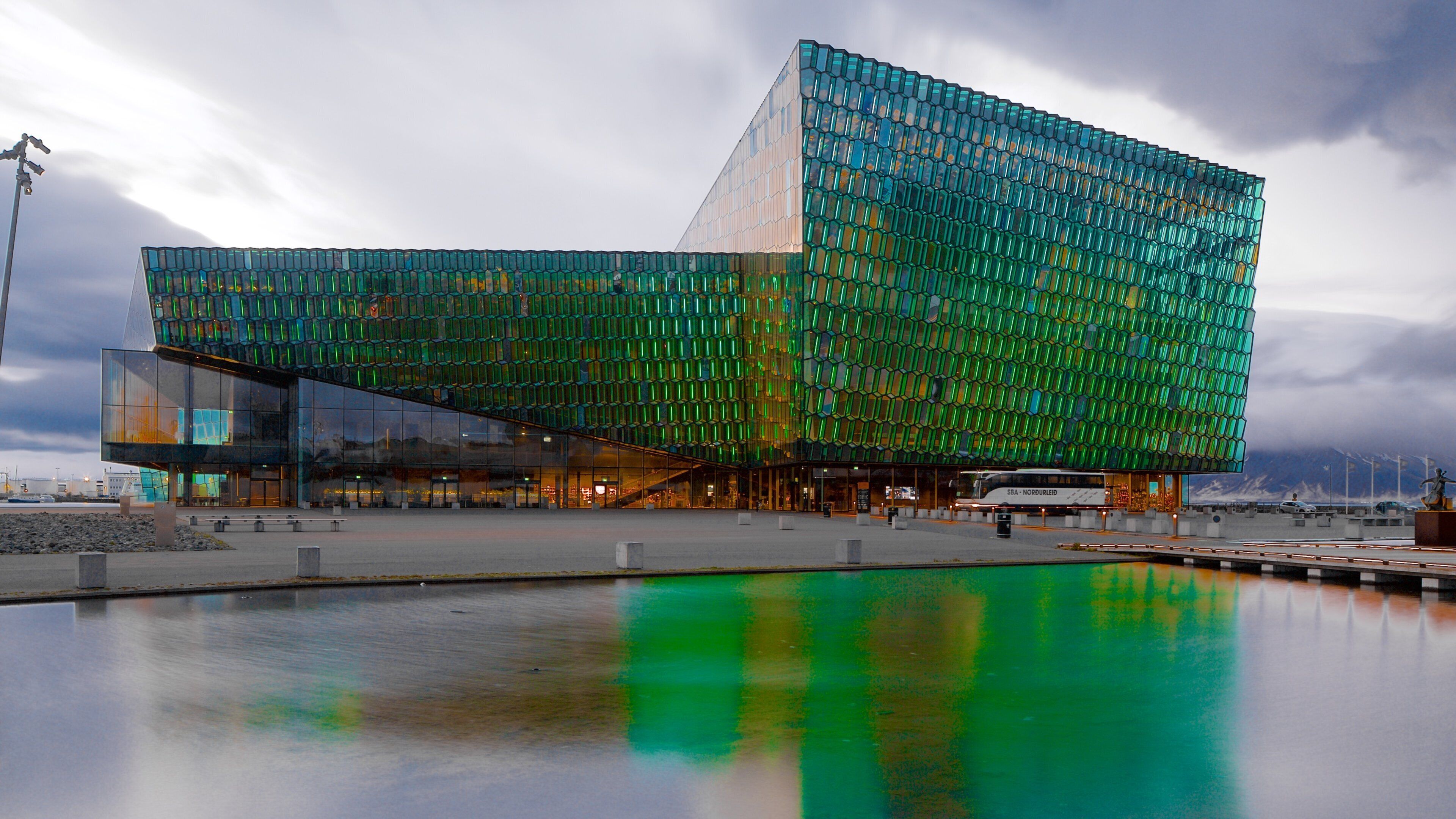 Harpa featuring modern architecture