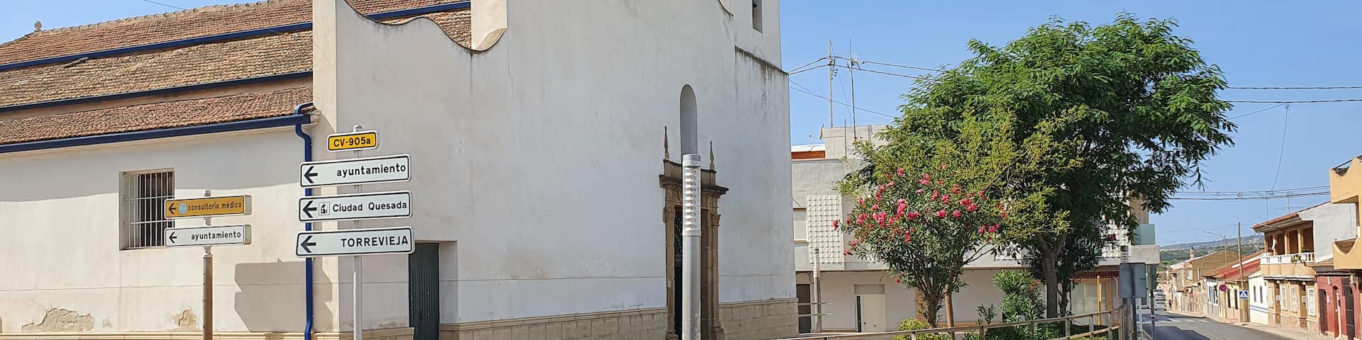 Vega Baja del Segura - Benijofar - Vistas y paisajes en este municipio de Alicante: iglesia, plaza, noria árabe y Parque Cañada Marsá