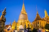 Twilight Lighting at Wat Phra Kaew, Bangkok, Thailand.