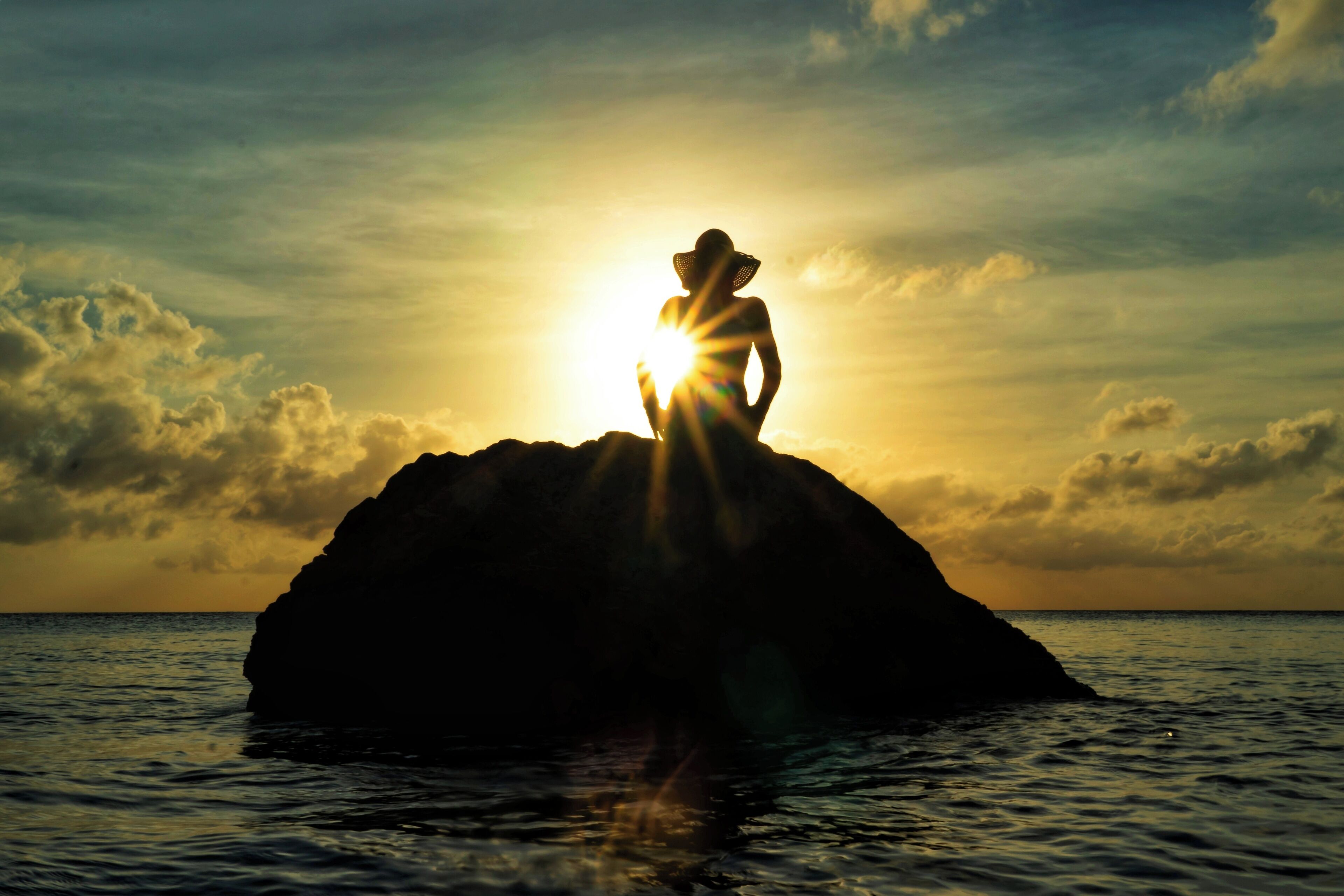 Sunset just off the beach at Cas Aboa Curacao