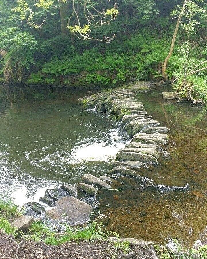 The river in Snig Hole Park in Helmshore, Rossendale
