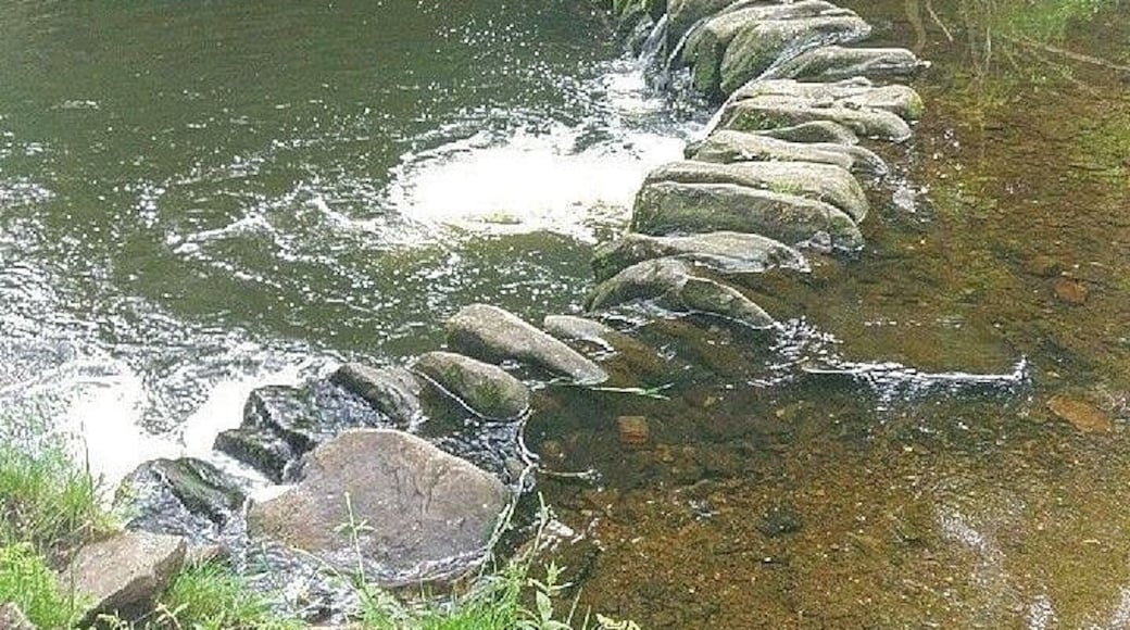 The river in Snig Hole Park in Helmshore, Rossendale