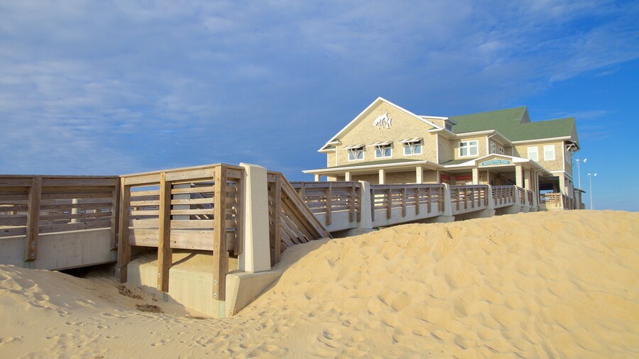Jennette\'s Pier mostrando vistas generales de la costa