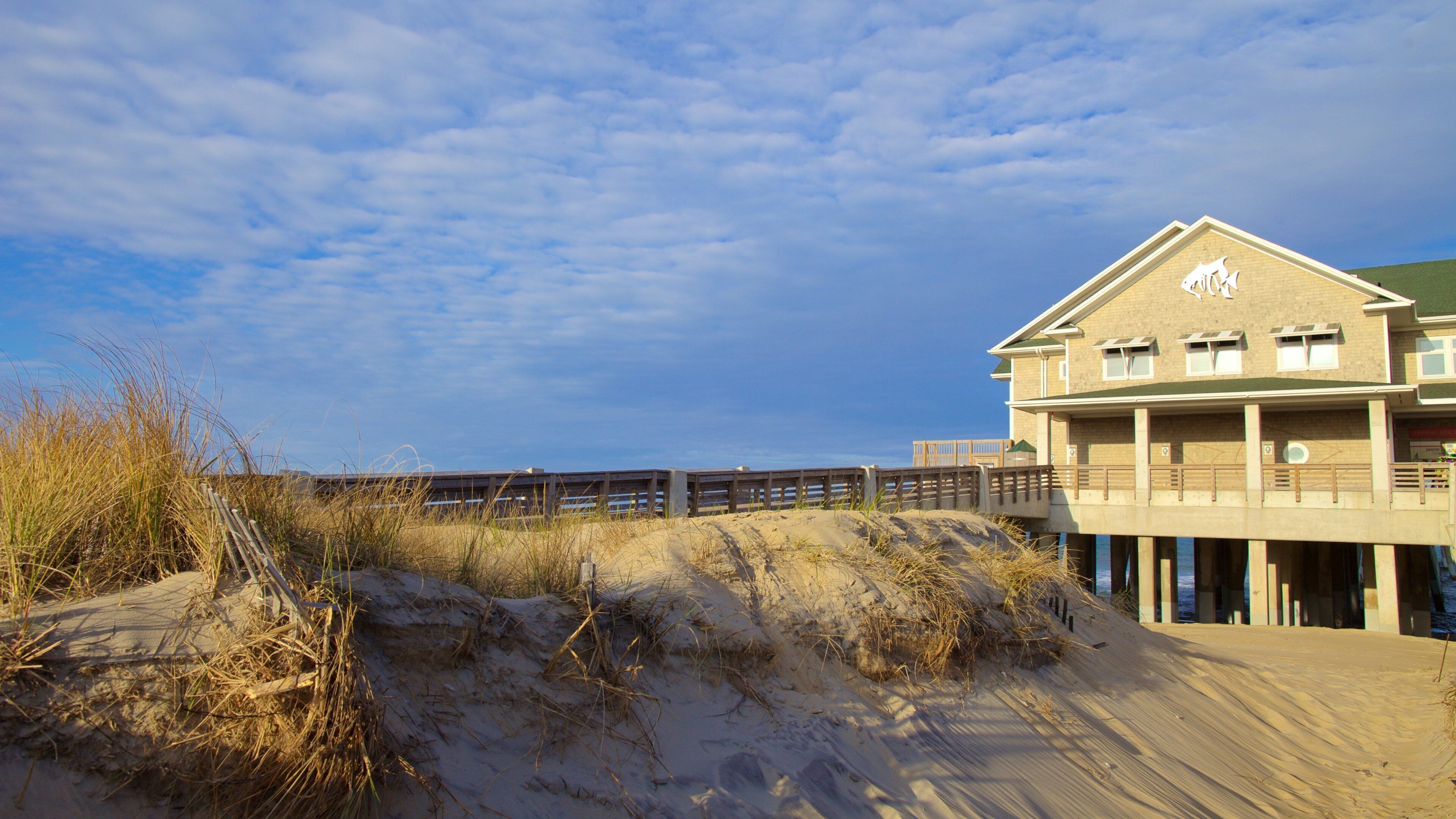 Jennette\'s Pier som inkluderar kustutsikter