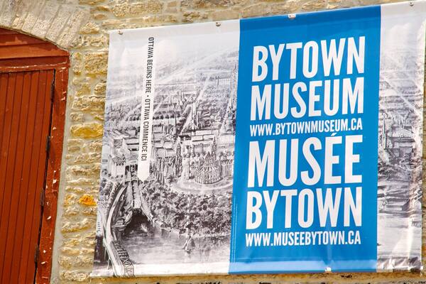 Bytown Museum showing signage