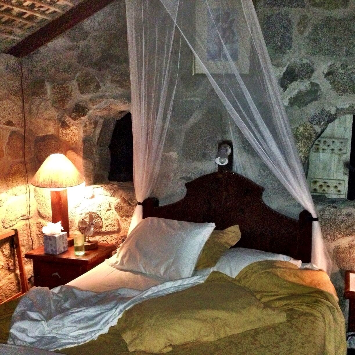 The stone sleeping cabin.  Spectacular  place to cozy up for a night on the beach.  Complete with wood for bonfire, solar power, stove for AM coffee, and waves crashing at your door.  A most hidden gem, off the grid.  About $150/night.