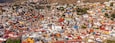 Guanajuato panoramic view from a scenic city lookout near Pipila Monument.