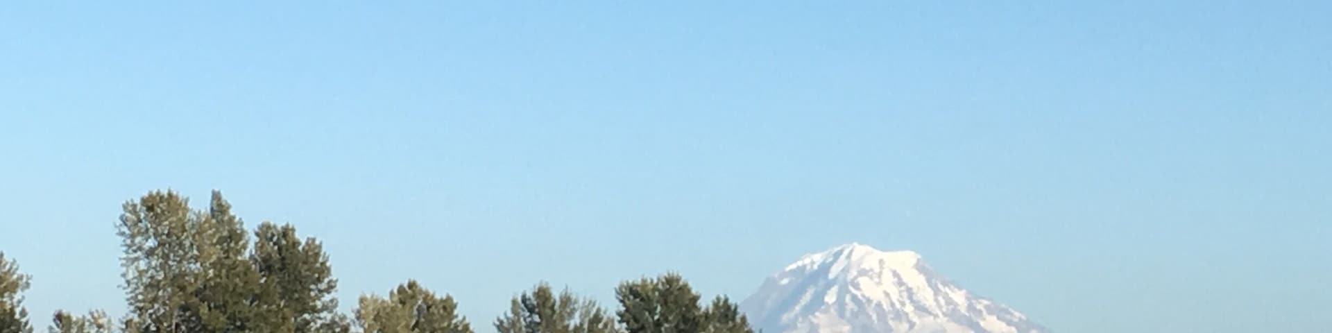 Beautiful town to pull over for a rest and view of Mt. Rainier