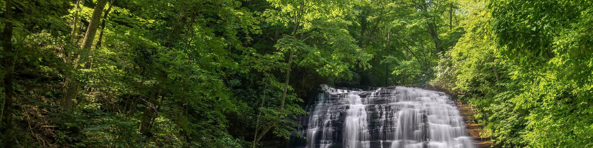 Pearsons Falls in North Carolina - The Knowlton Covered Bridge, in rural Monroe County, Ohio, spanned the Little Muskingom River for well over a century till it collapsed on July 5th, 2019.