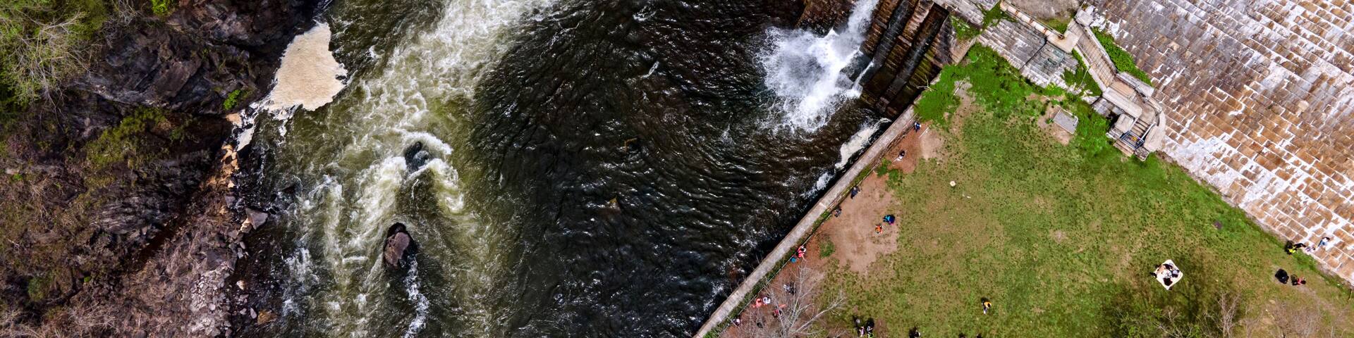 The Croton Gorge Water Falls in Westchester County, New York