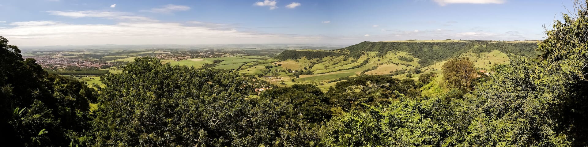 Mountain landscape in São Pedro, SP, Brazil