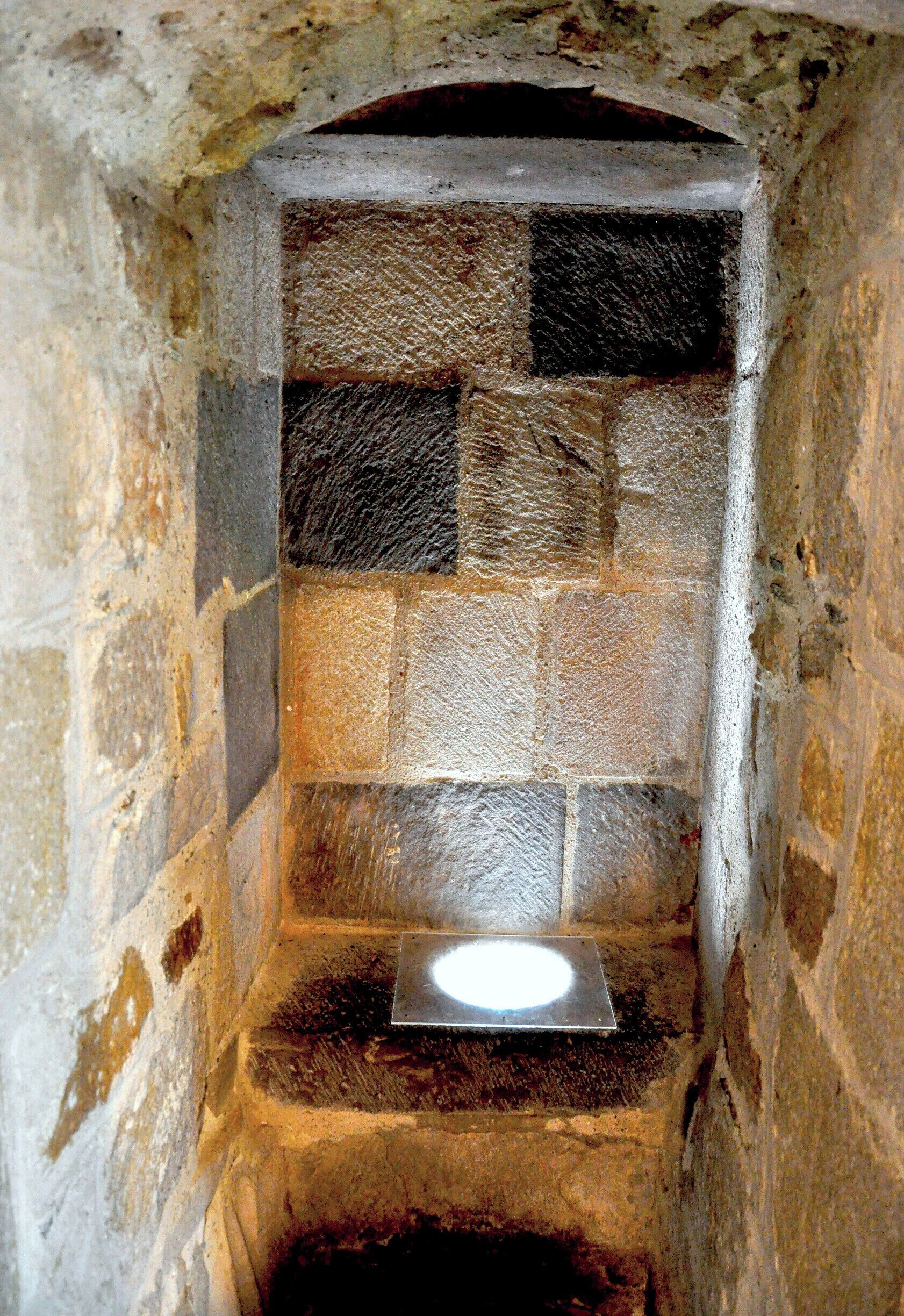 This chateau was left to rot when the dam was filled, but eventually the utility company restored it, privy and all...