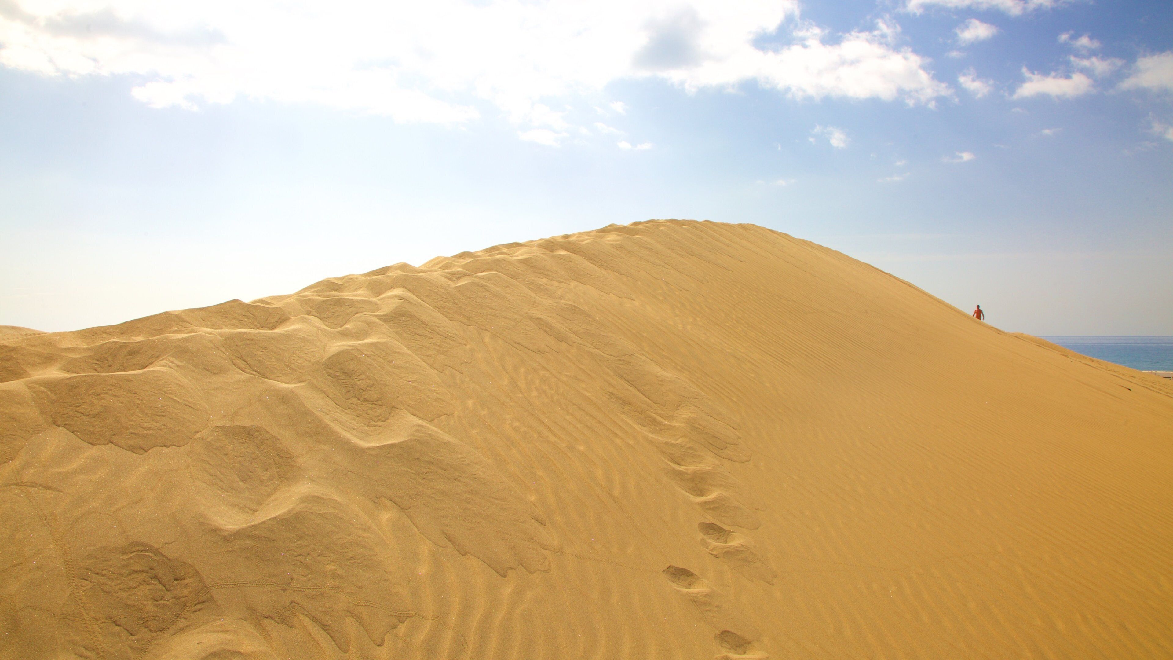 Dunas de Maspalomas caracterizando paisagens do deserto