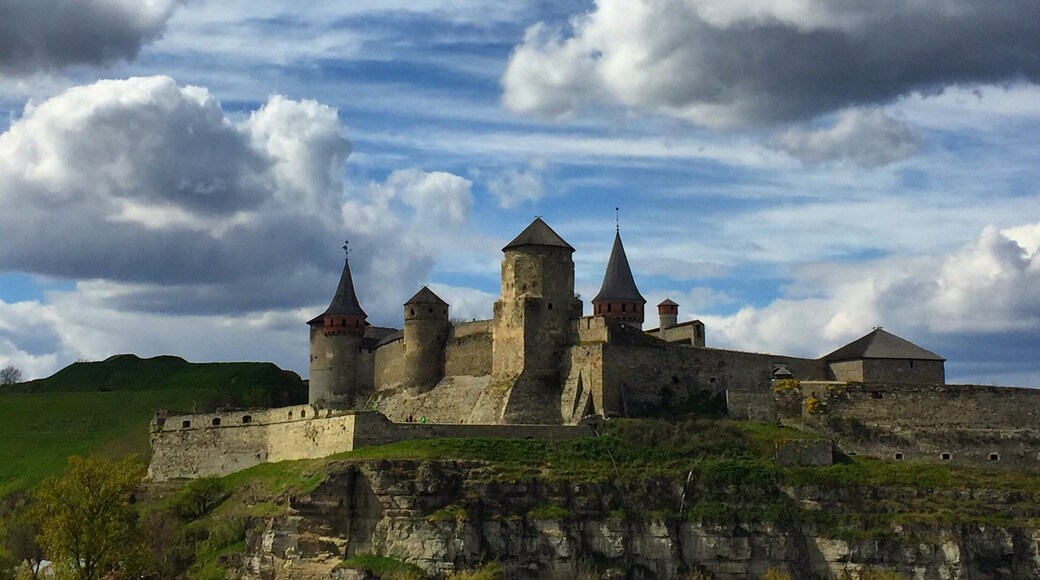 This is a backside view of the castle everyone visits when they come to town.