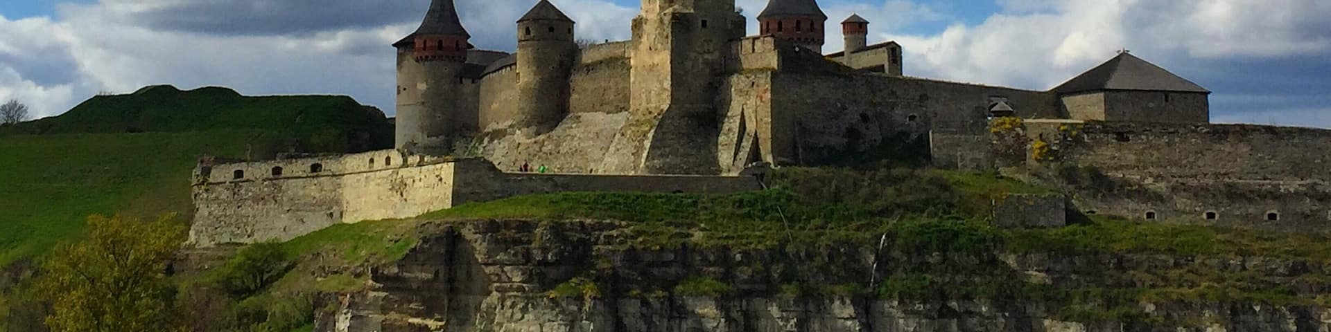 This is a backside view of the castle everyone visits when they come to town.
