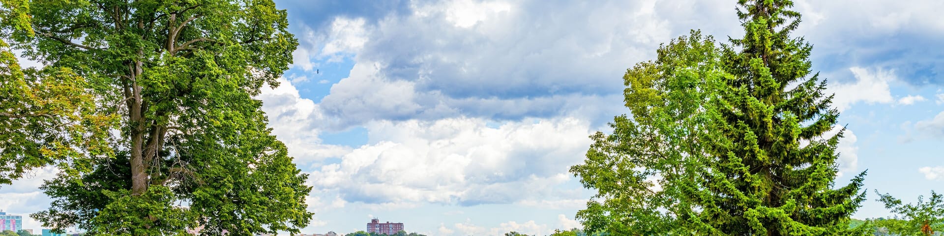 Niagara Falls, ON, Canada - August 31, 2022: Queen Victoria Park in Niagara Falls, ON, Canada. Queen Victoria Park, view on Niagara Falls