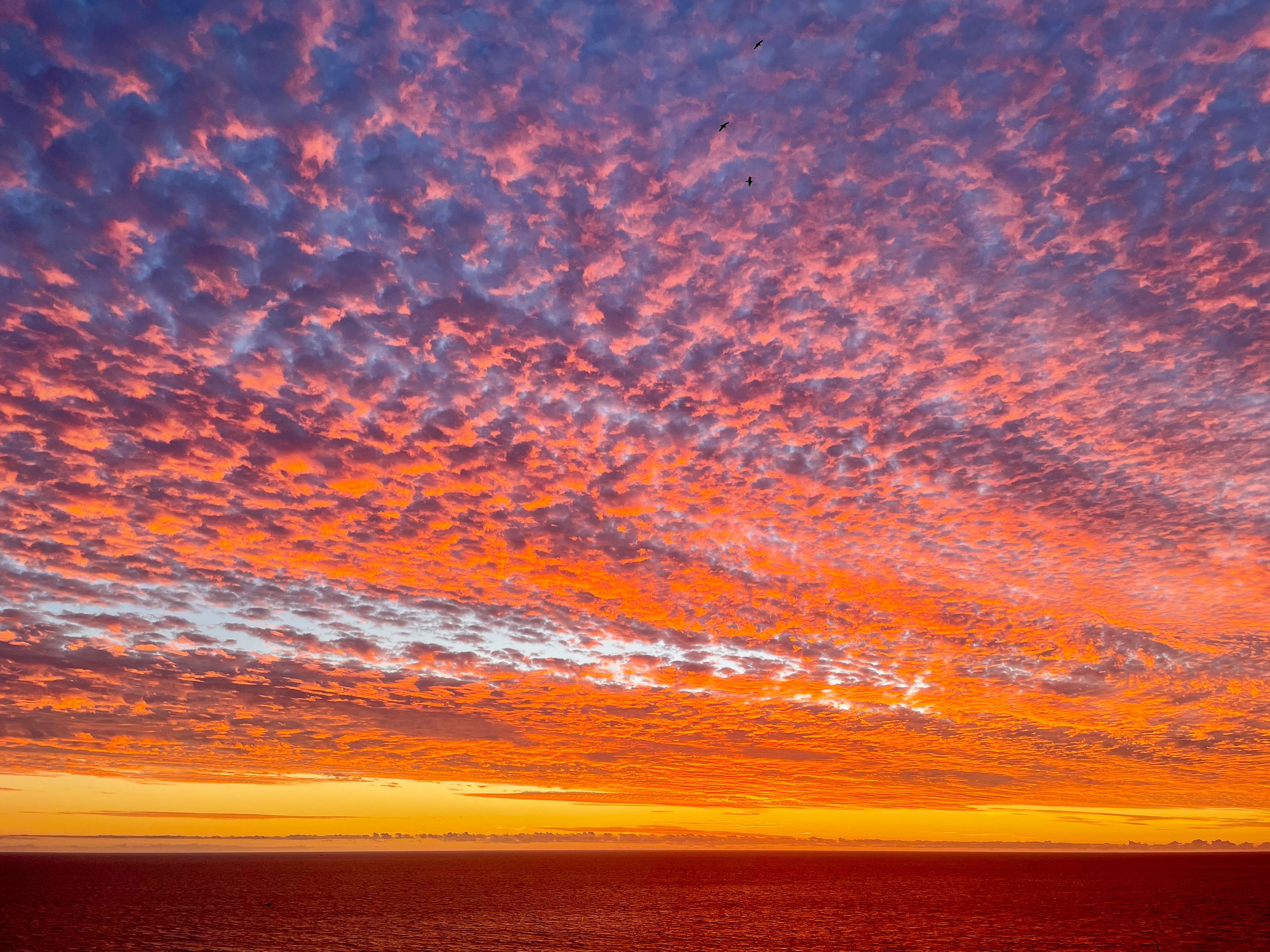 Sunset on the beach of Aourir Morocco