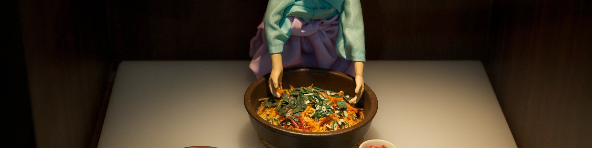 Kimchi Museum que inclui vistas internas e comida