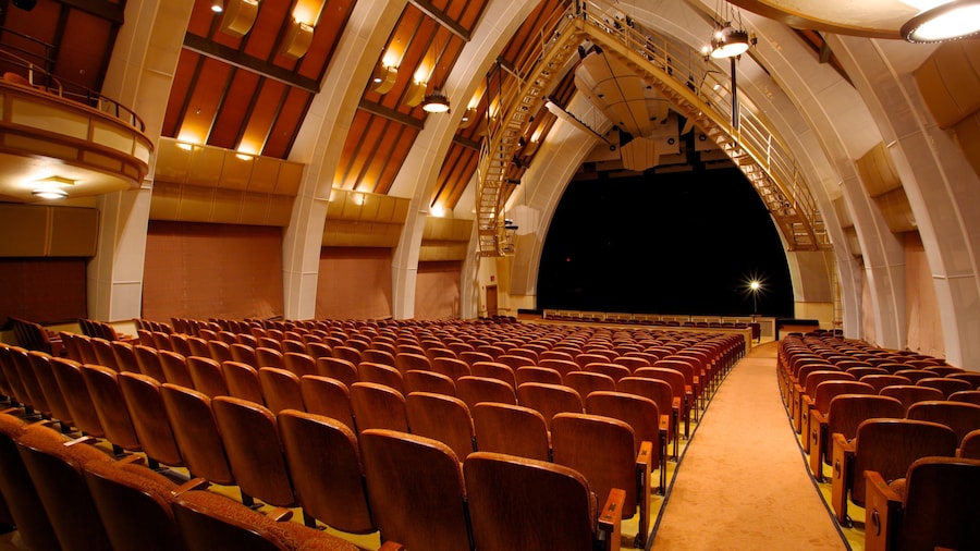 Sunset Center featuring theater scenes and interior views