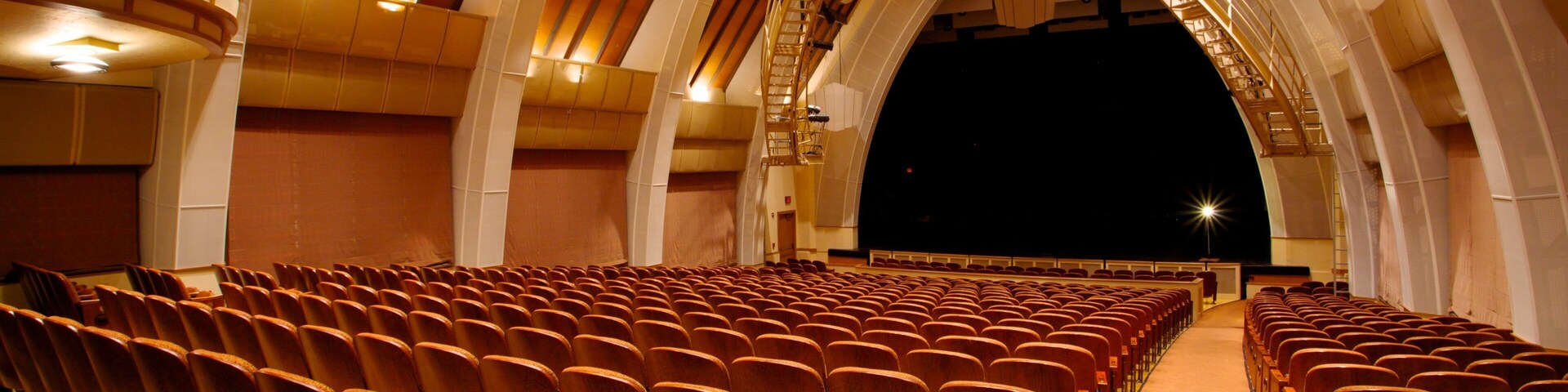 Sunset Center featuring theater scenes and interior views