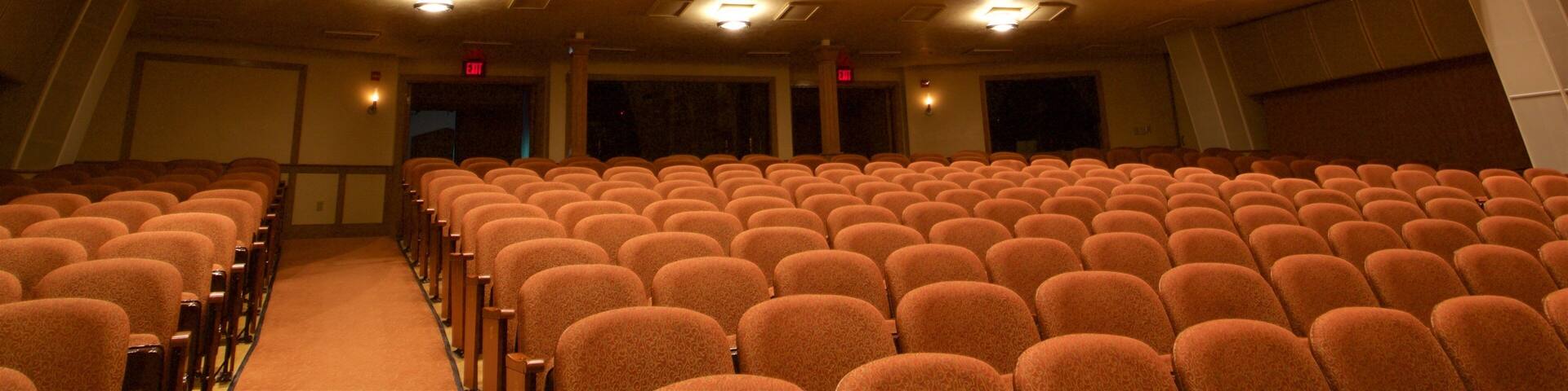 Sunset Center featuring theater scenes and interior views