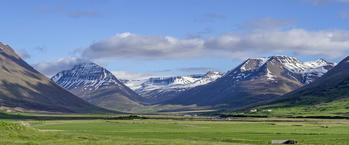 Mountain massif Hagafjall, Holar, Norourland vestra, Iceland, Europe