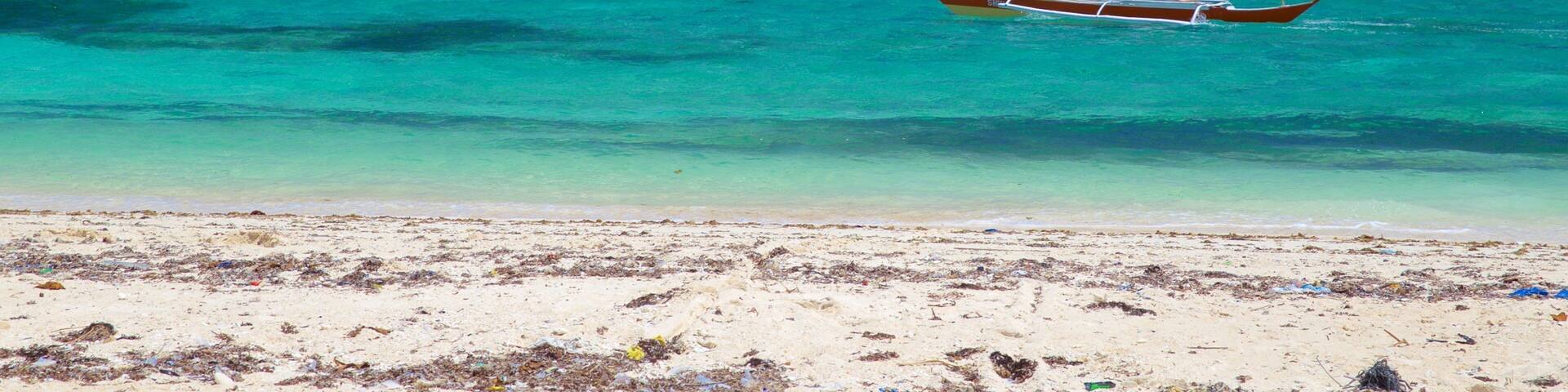 Guimbitayan Beach showing general coastal views and a beach
