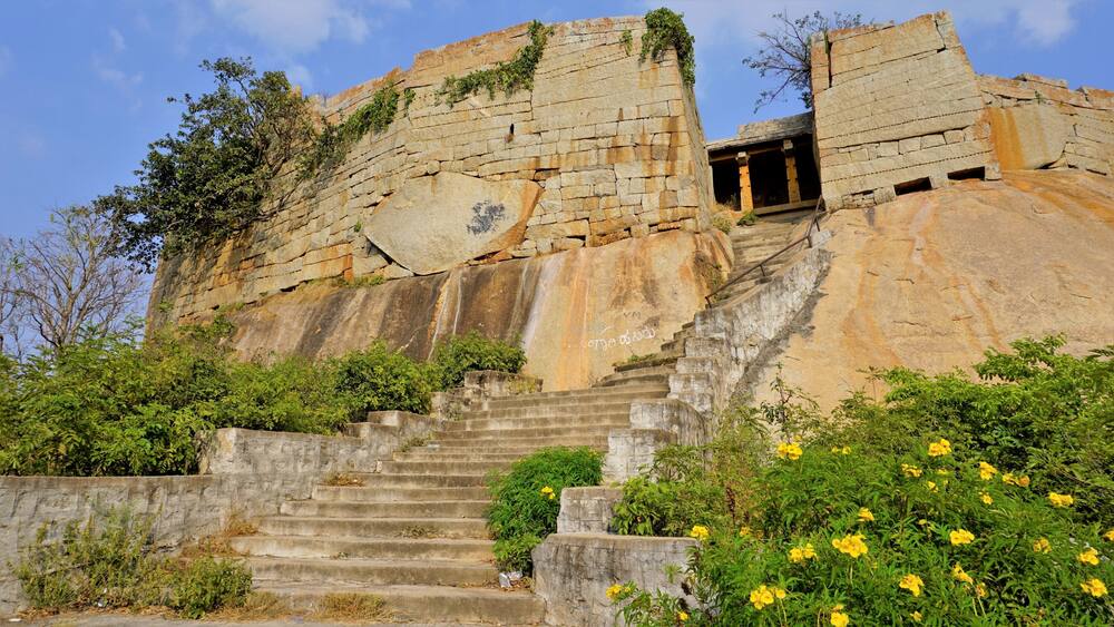 Gudibande fort located in Chikkaballapur District, Karnataka, India