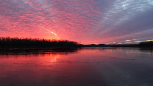 Sunset over the Missouri