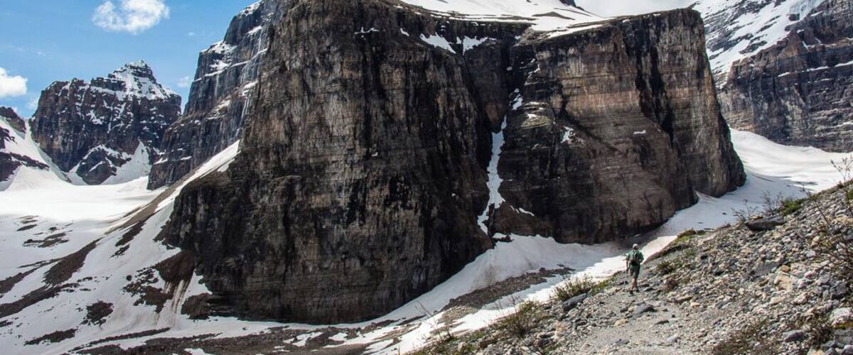 It was around this time on the Plain of Six Glaciers trail that I realized hiking might never be the same again. This trail is a "must do" if you enjoy hiking. It is only moderately difficult and I will remember it as one of the best experiences of my trip to the Rockies. At the end of the trail is a fantastic tea house where you can get homemade soup, sandwiches and, of course, tea.