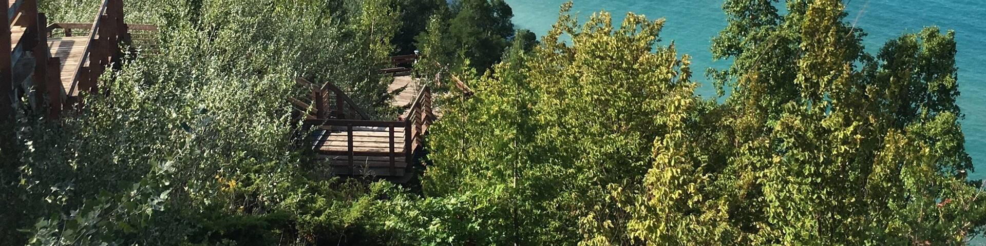 Roadside lookout - Lake Michigan