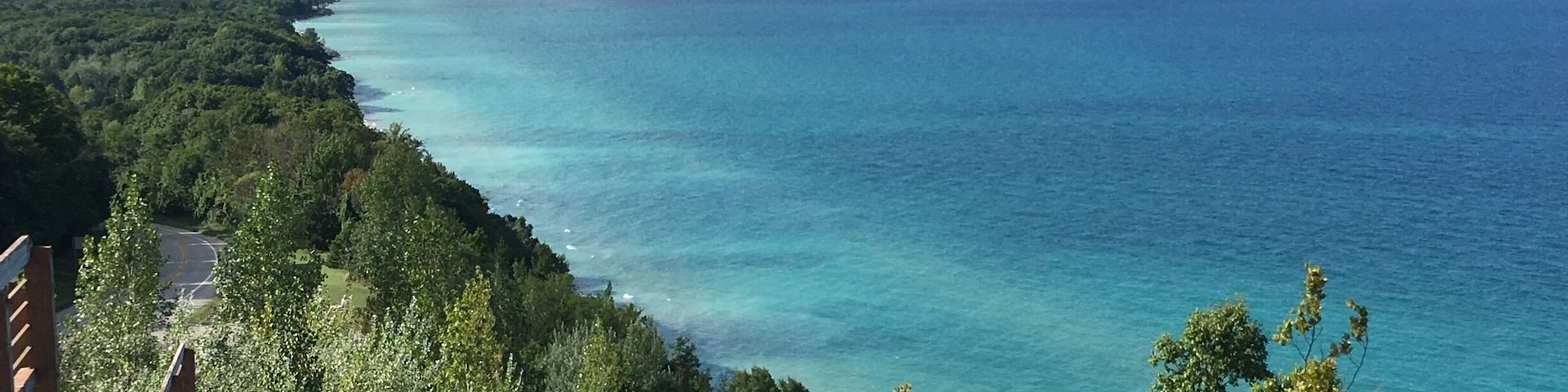 Roadside lookout - Lake Michigan