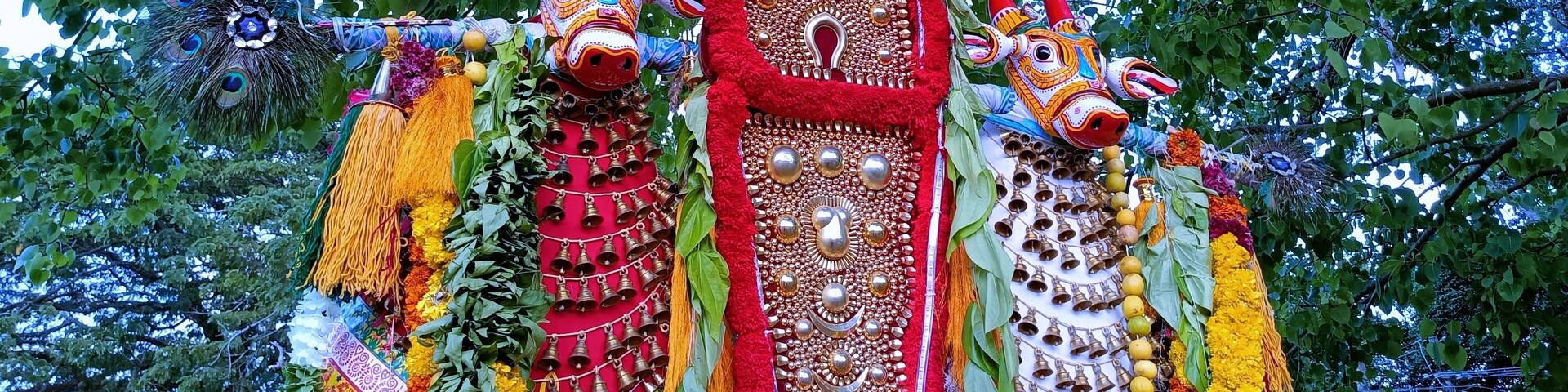 Onam festival at the historic Ochira temple