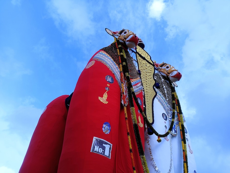 Onam festival at the historic Ochira temple