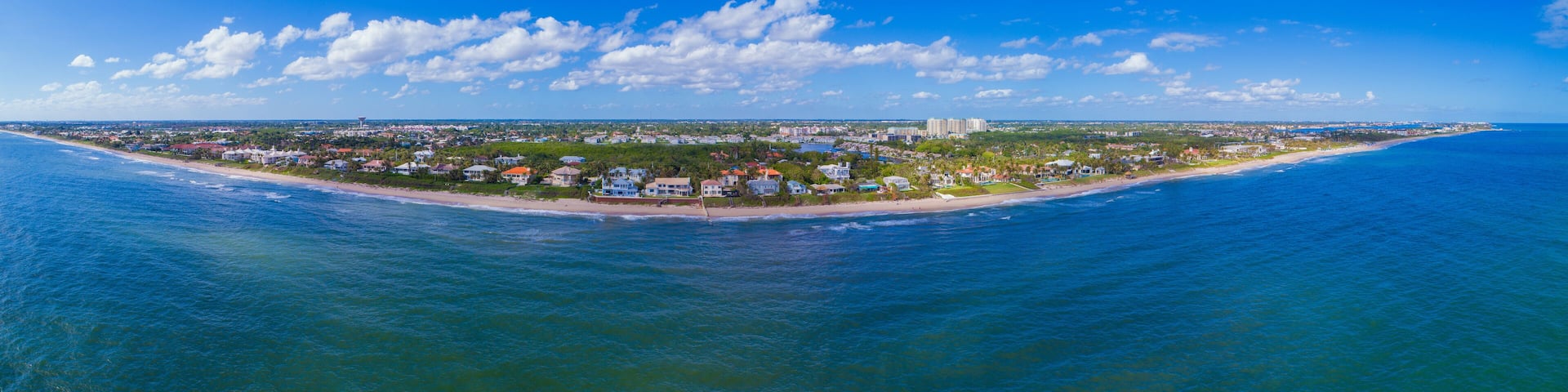 Aerial panorama Boynton Beach FL USA