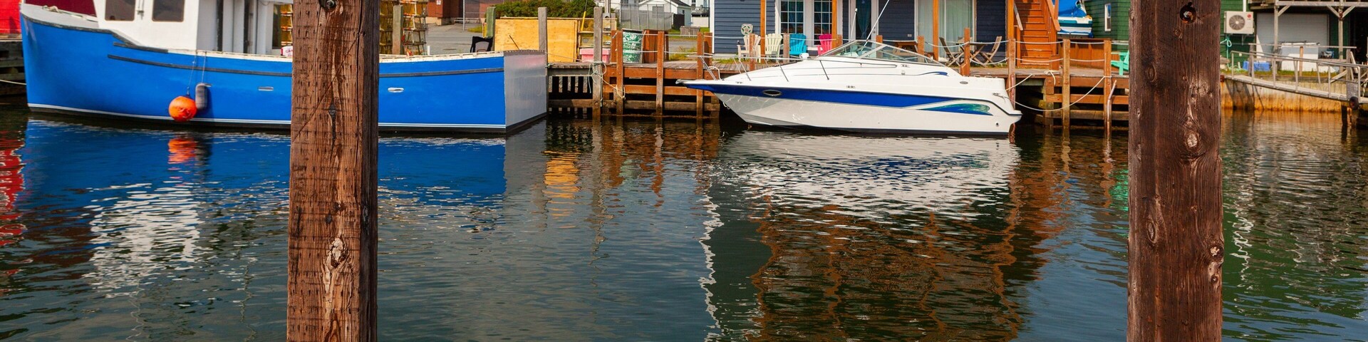 Fisherman\'s Cove featuring a bay or harbor